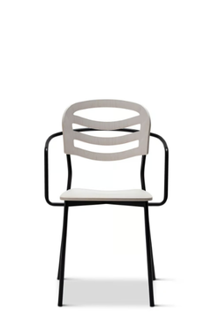 FARAH METAL 312-M - Stackable steel chair with armrests open back by Origins 1971 - view 3